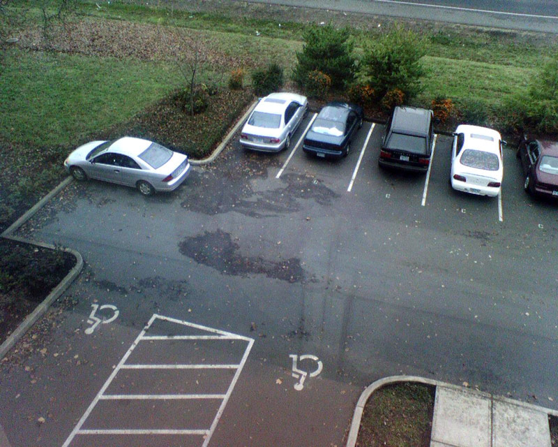 Peeing crowded best parking