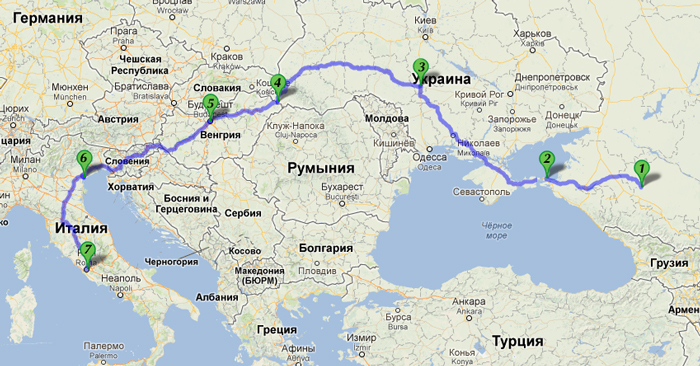 Eurotrip на Апеннины (Италия)