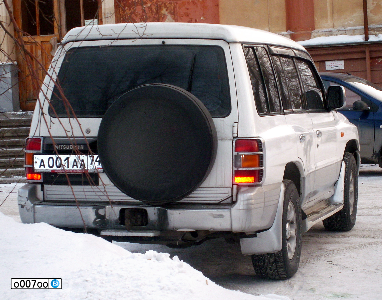 а001аа74, Mitsubishi Pajero (Chelyabinsk Oblast) License plate Russia