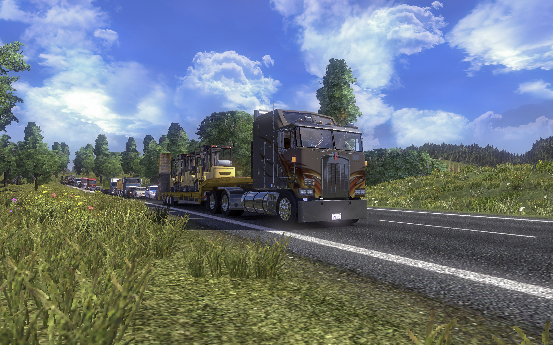 везем щебень на ремонт дороги euro truck simulator 2