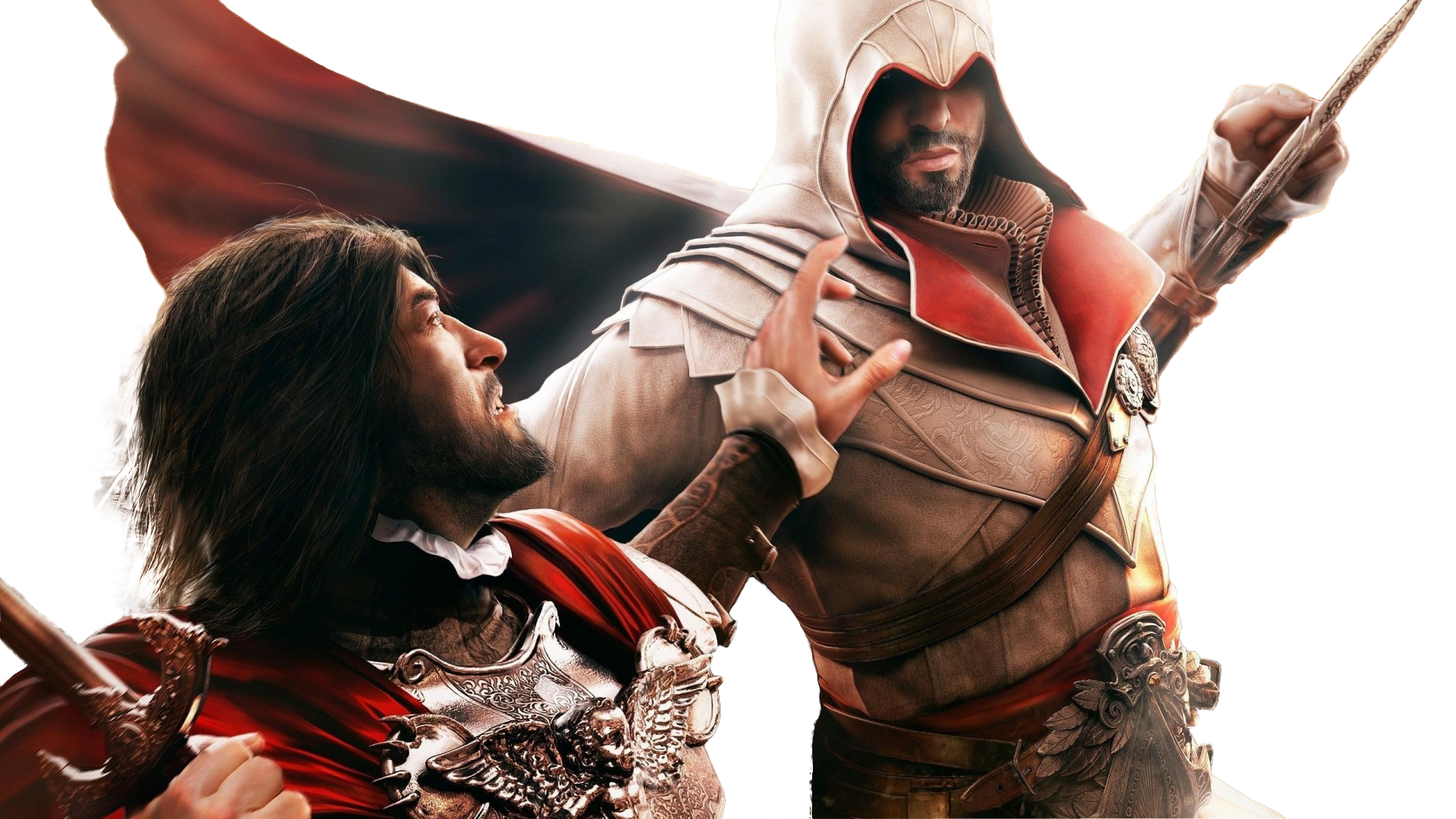 Assassins creed трейлер. Чезаре Борджиа и Эцио Аудиторе. Эцио Аудиторе. Эцио и Чезаре Борджиа. Ассасин Эцио Аудиторе да Фиренце.