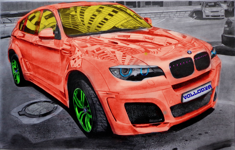 Bmw x6 рисунок