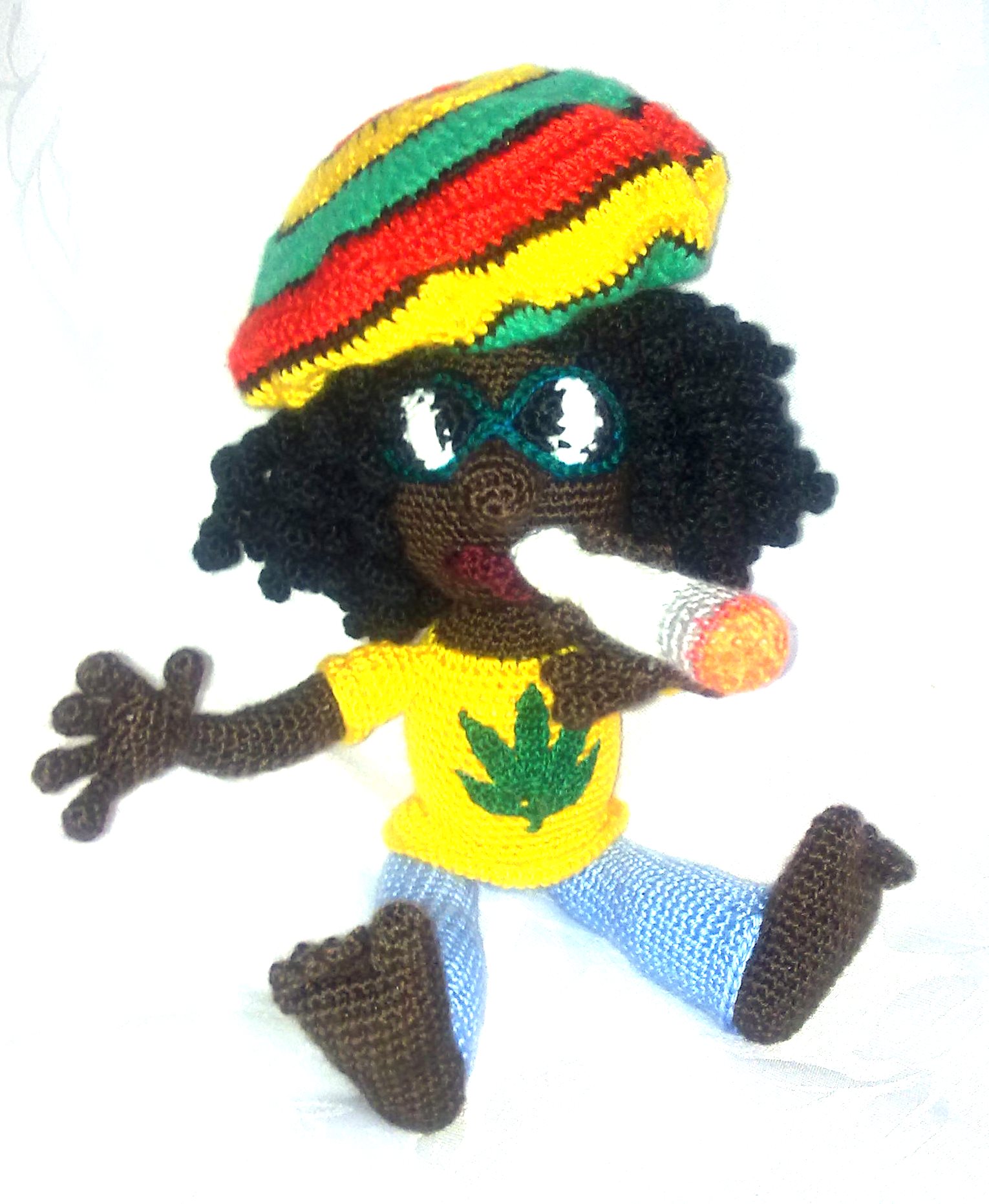 Шапка растамана схема крючком